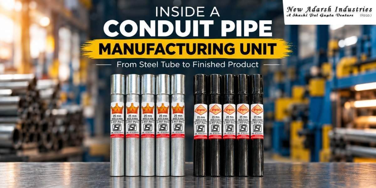 Inside a Conduit Pipe Manufacturing Unit: From Steel Tube to Finished Product